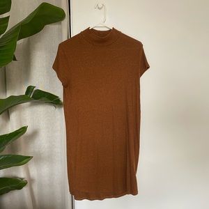 Garage knit mock neck dress